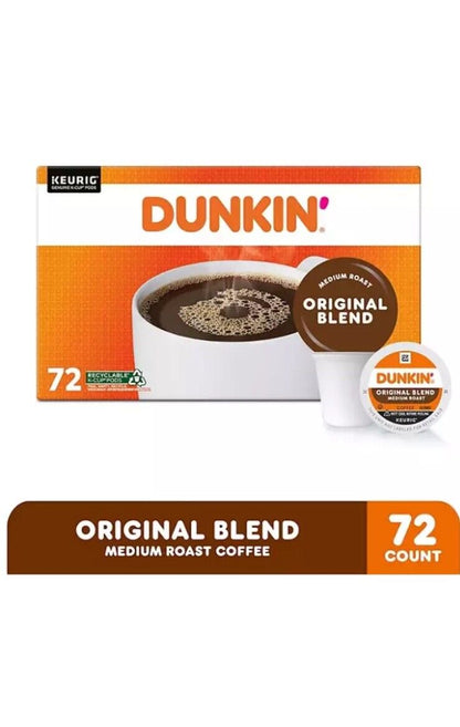 Dunkin' Donuts Original Blend ~ K-Cups ~ Medium Roast ~ 72 Count