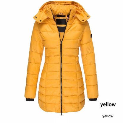 New Arrival Winter Korean Style Women's Cotton Coat Medium-length Slimming Smooths Your Silhouette Padded Jacket Warm Down Coat