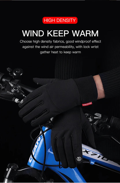 Winter Outdoor Sports Running Glove Warm Touch Screen Gym Fitness Full Finger Gloves For Men Women Knitted Magic Gloves