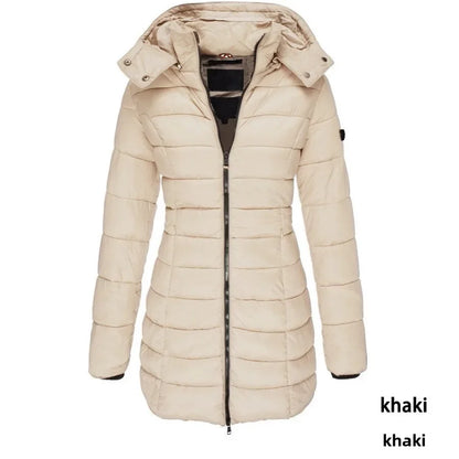 New Arrival Winter Korean Style Women's Cotton Coat Medium-length Slimming Smooths Your Silhouette Padded Jacket Warm Down Coat