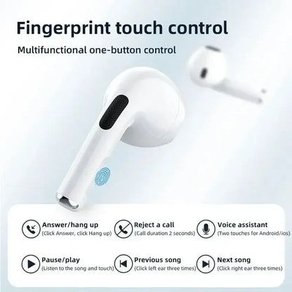 Air Pro 6 TWS Wireless Bluetooth Earphones Touch Control Earbuds With Microphone Hifi Sound Sport Earbuds Music Headset