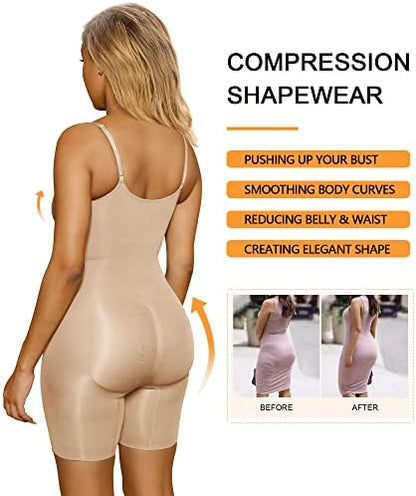 Shapers lWomen's Seamless Tummy Control Bodysuit with Snatched Waist and Breathable Mesh Material - Compression Premier Blind bust jumpsuit halloween dog swim bow sweatshirt wear puffervest  knitwear clothes rojuu butt lifter casual comfy thong bod collar