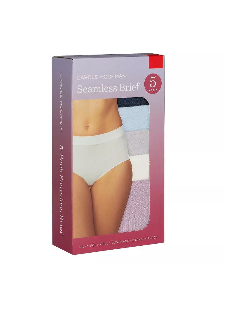 Carole Hochman Women's Seamless Briefs - Pack of 5 - Panties, Womenswear