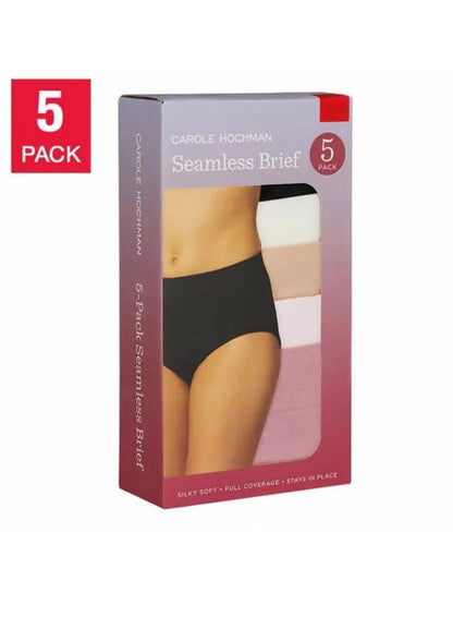 Carole Hochman Women's Seamless Briefs - Pack of 5 - Panties, Womenswear