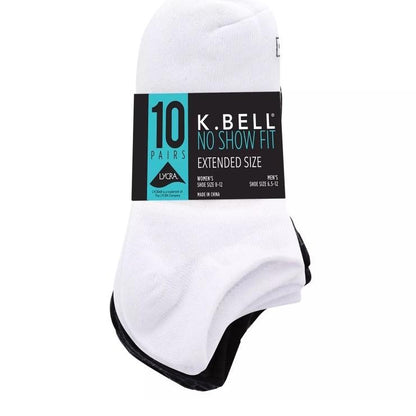 Pack of 20 Pairs K Bell Ladies' No Show Sock for Women - Womenswear brown socks puma color